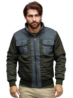 Chaqueta Acolchada ISCO Verde militar