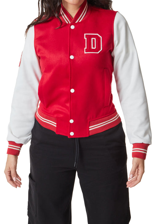 Chaqueta Beisbolera LUCIA rojo