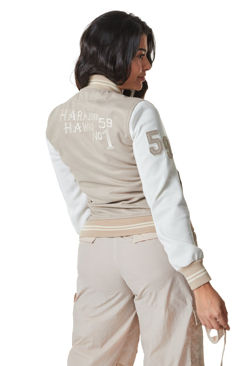 Chaqueta Beisbolera LUCIA beige