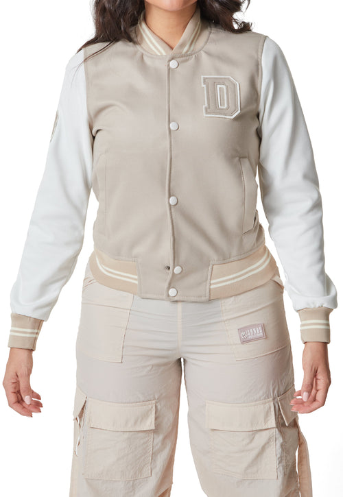 Chaqueta Beisbolera LUCIA beige