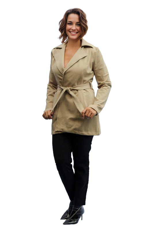 Chaqueta Liviana Marina beige