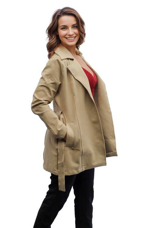 Chaqueta Liviana Marina beige