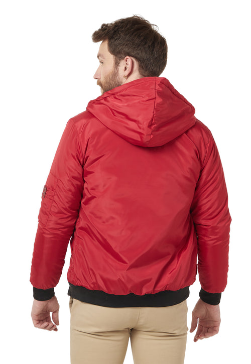 Chaqueta Acolchada Con CAPOTA QUARTO Rojo