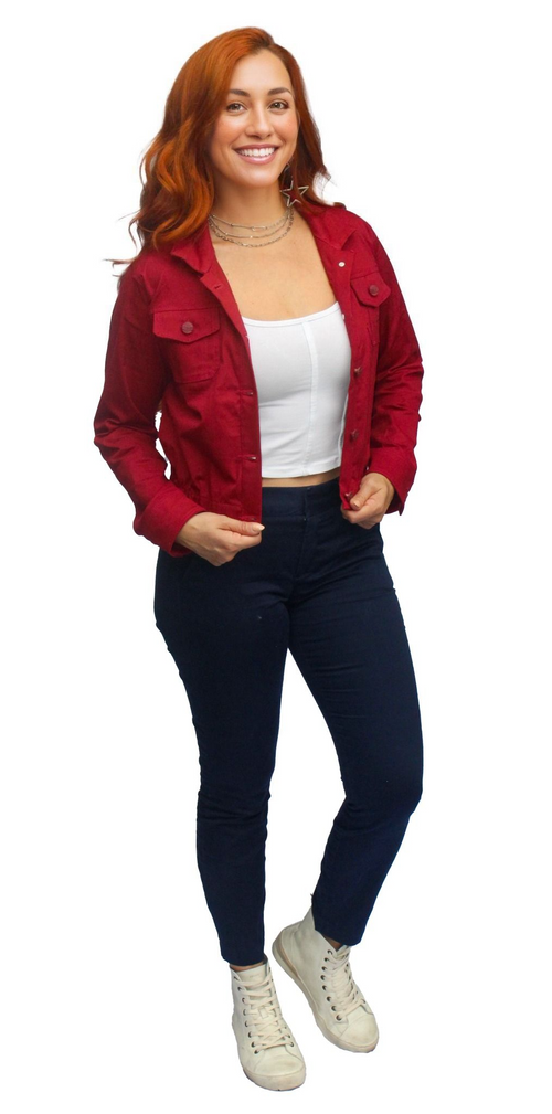 Chaqueta Liviana en Drill SIRANI vinotinto